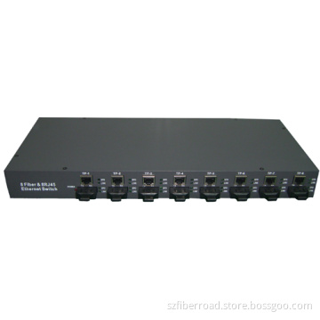 100m 8-Port Fx+8-Port Tp Fiber Switch, Fiber Ethernet Switch